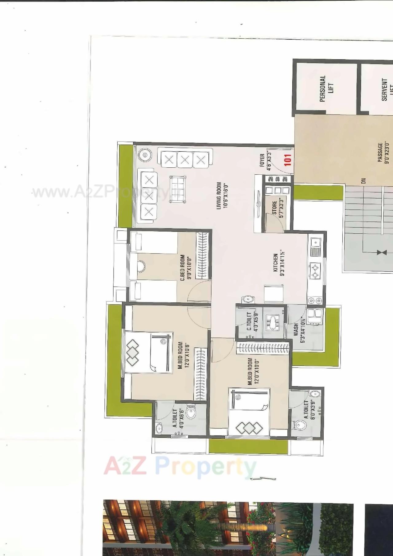 Layout of real estate project Pushkar Heights located at Puna, Surat, Gujarat