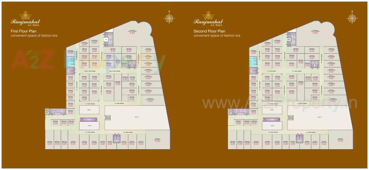 Layout of real estate project Raajmahal Ac Mall located at Puna, Surat, Gujarat