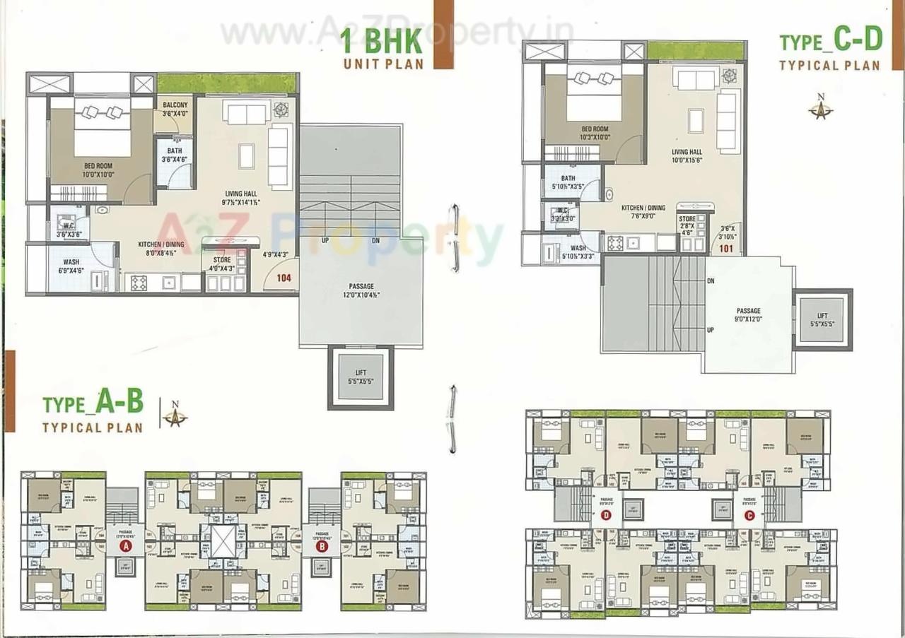 Layout of real estate project Radhe Residency located at Godadara, Surat, Gujarat