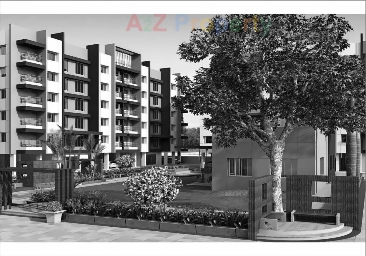 3D Elevation of real estate project Radhika Homes located at Dindoli, Surat, Gujarat