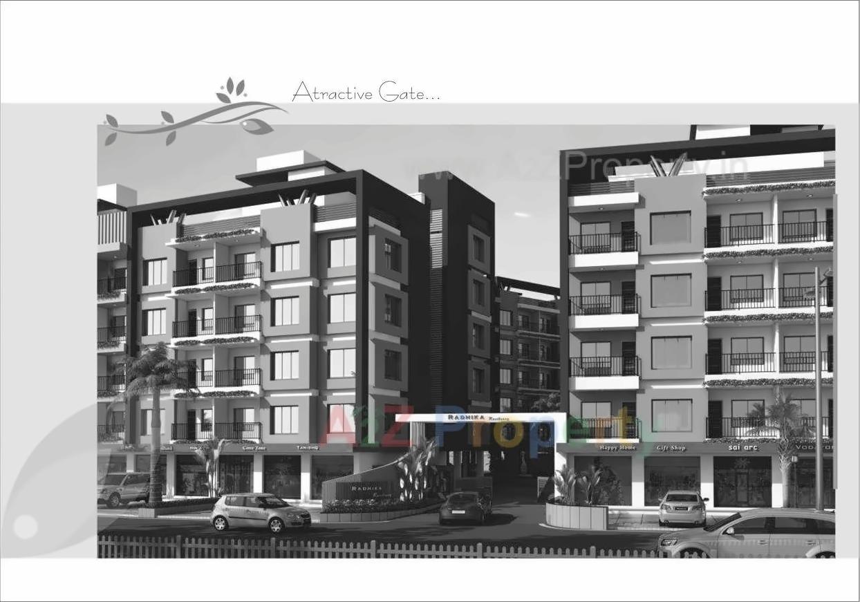 3D Elevation of real estate project Radhika Residency   Point located at Variav, Surat, Gujarat