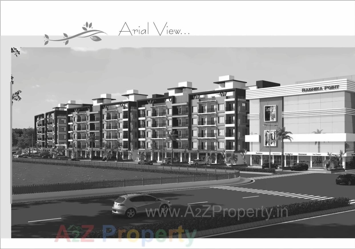 3D Elevation of real estate project Radhika Residency   Point located at Variav, Surat, Gujarat