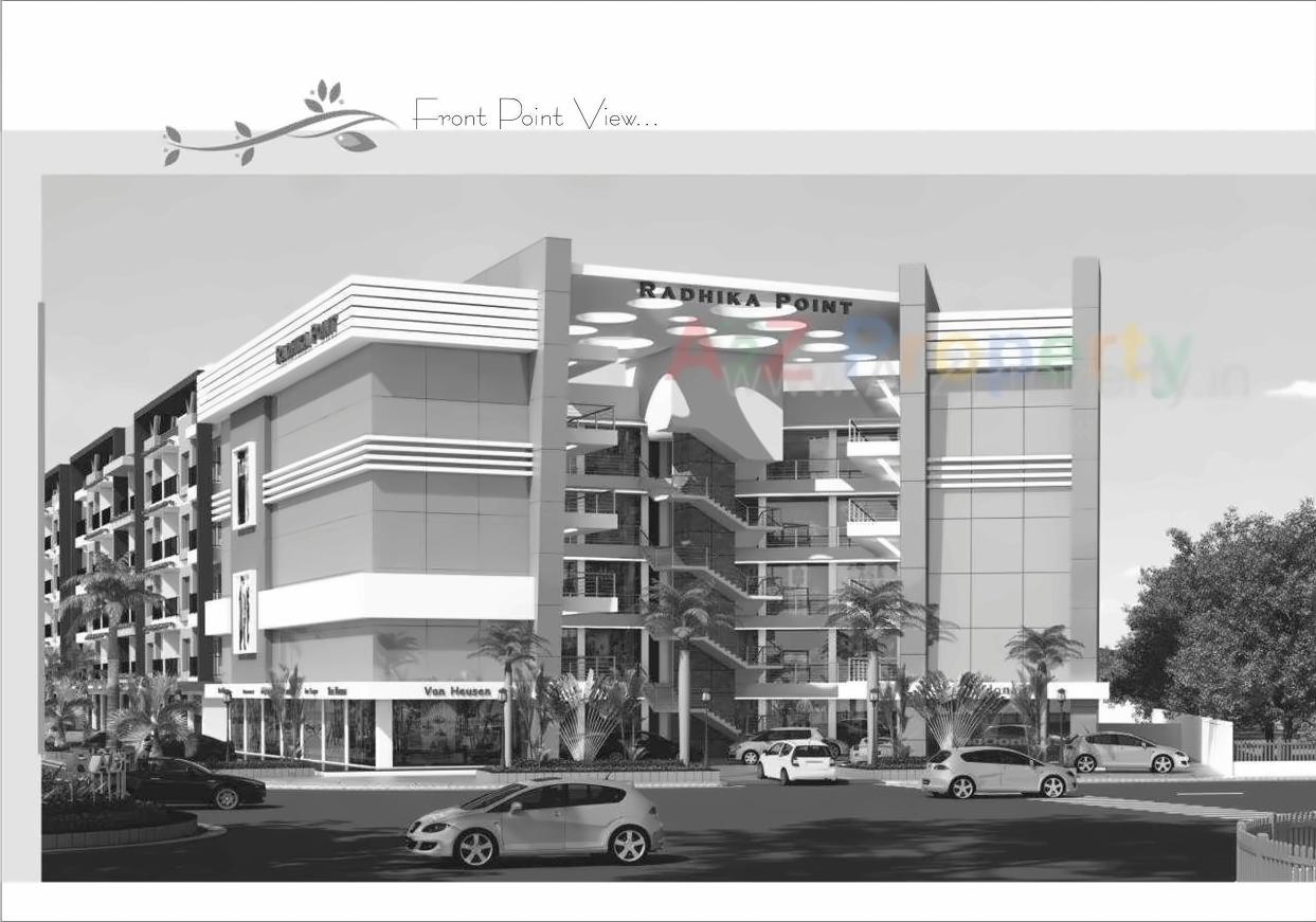 3D Elevation of real estate project Radhika Residency   Point located at Variav, Surat, Gujarat