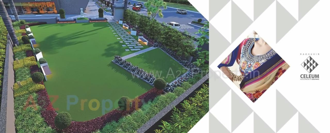 3D Elevation of real estate project Raghuvir Celeum Center located at Kumbhariya, Surat, Gujarat