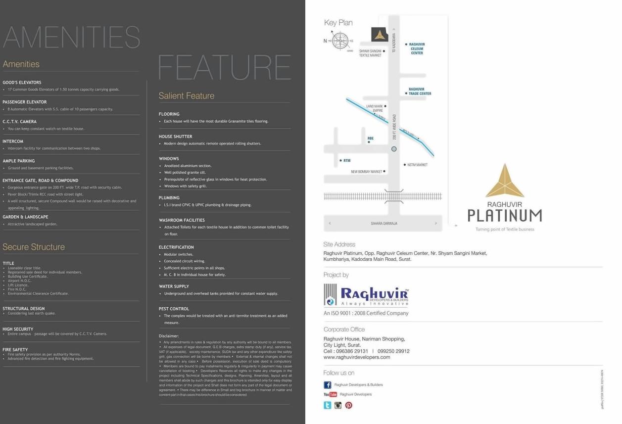  of real estate project Raghuvir Platinum located at Kumbhariya, Surat, Gujarat