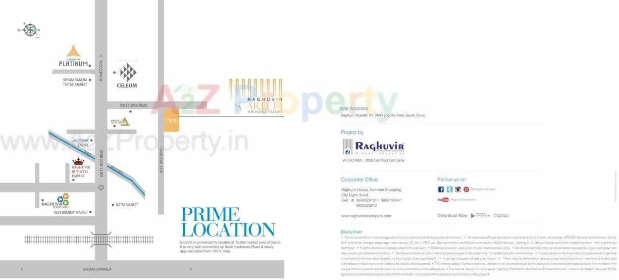  of real estate project Raghuvir Scarlett located at Parvat, Surat, Gujarat