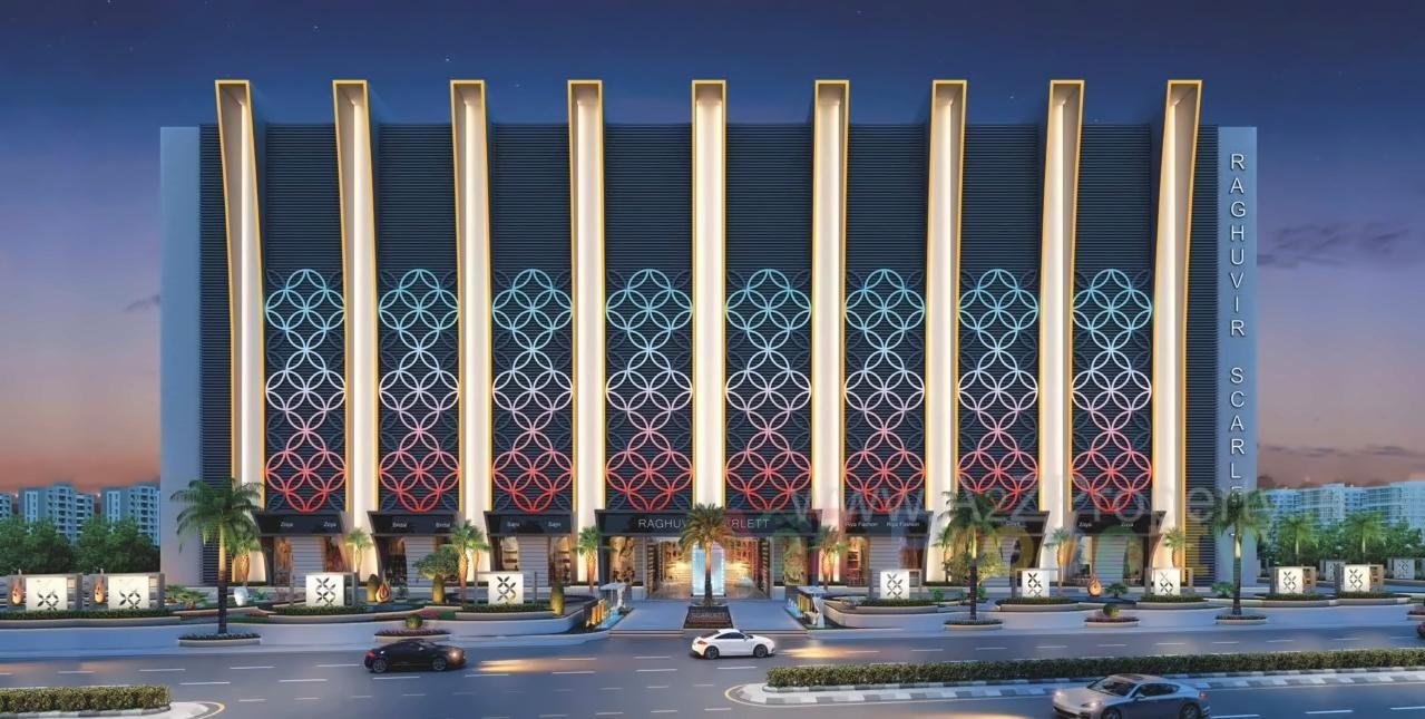 3D Elevation of real estate project Raghuvir Scarlett located at Parvat, Surat, Gujarat