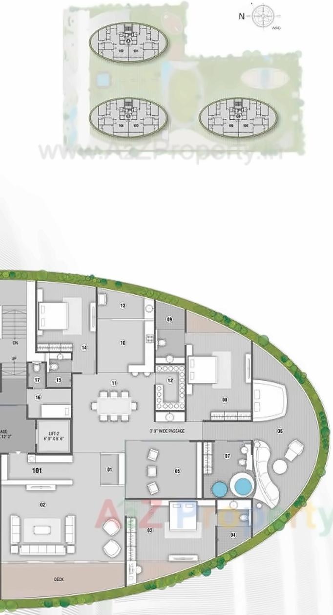 Layout of real estate project Raghuvir Shell located at Surat, Surat, Gujarat