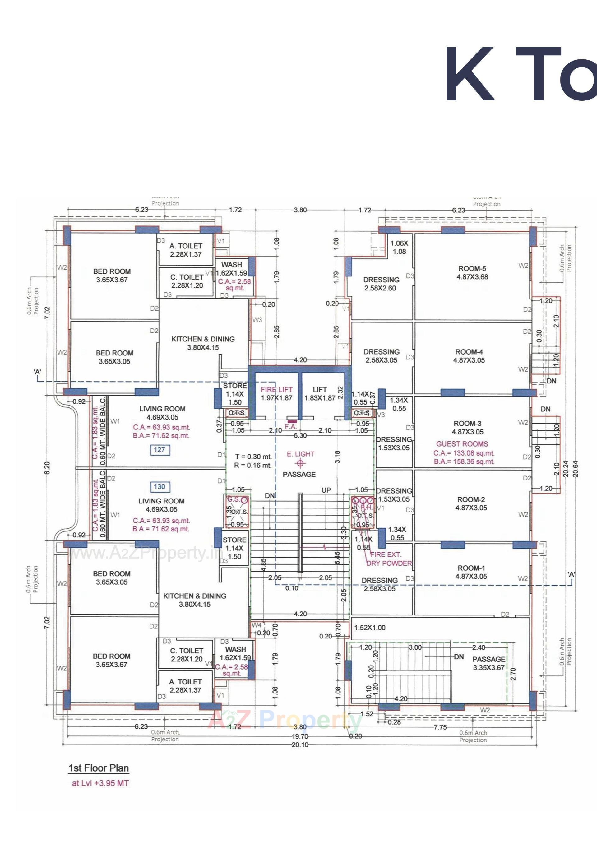 Layout of real estate project Raghuvir Sheron located at Sarsana, Surat, Gujarat