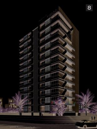 Elevation of real estate project Raghuvir Sierra located at Vesu, Surat, Gujarat