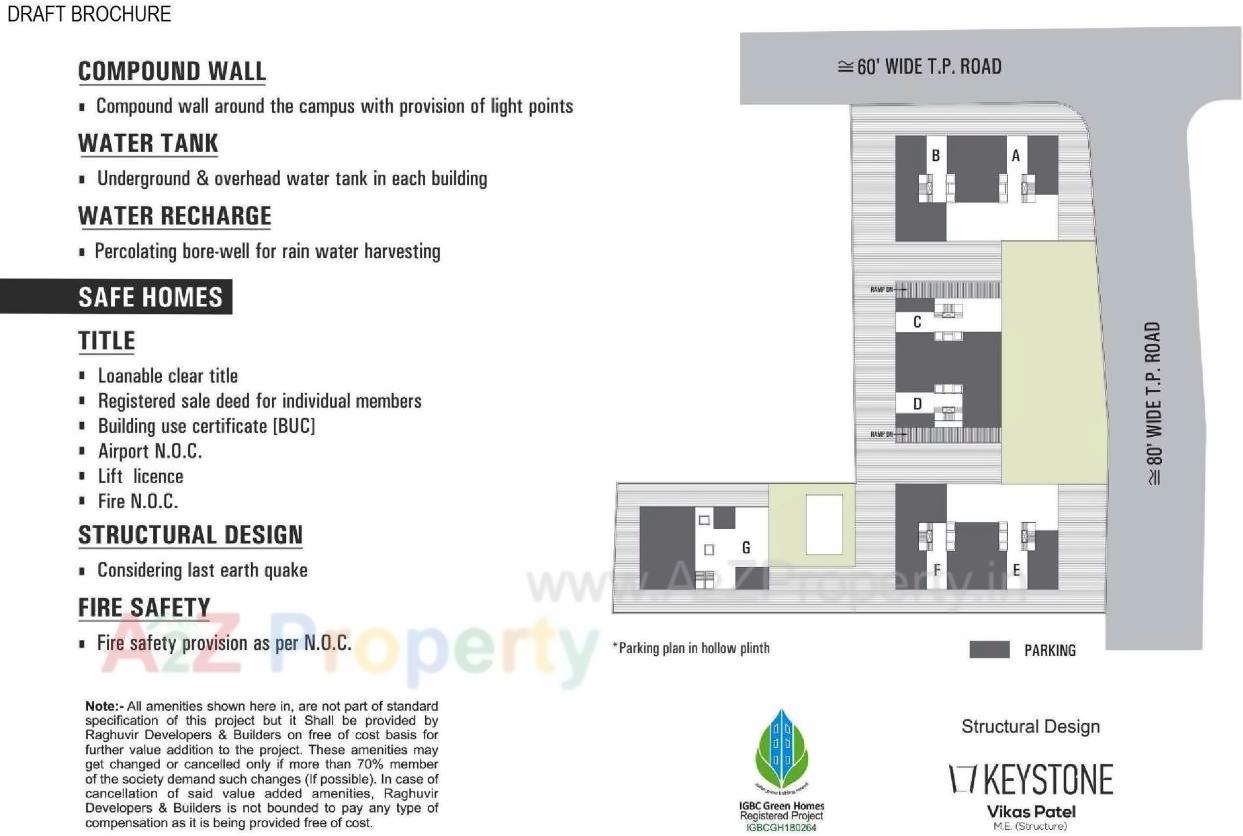Layout of real estate project Raghuvir Spectrum located at Surat, Surat, Gujarat