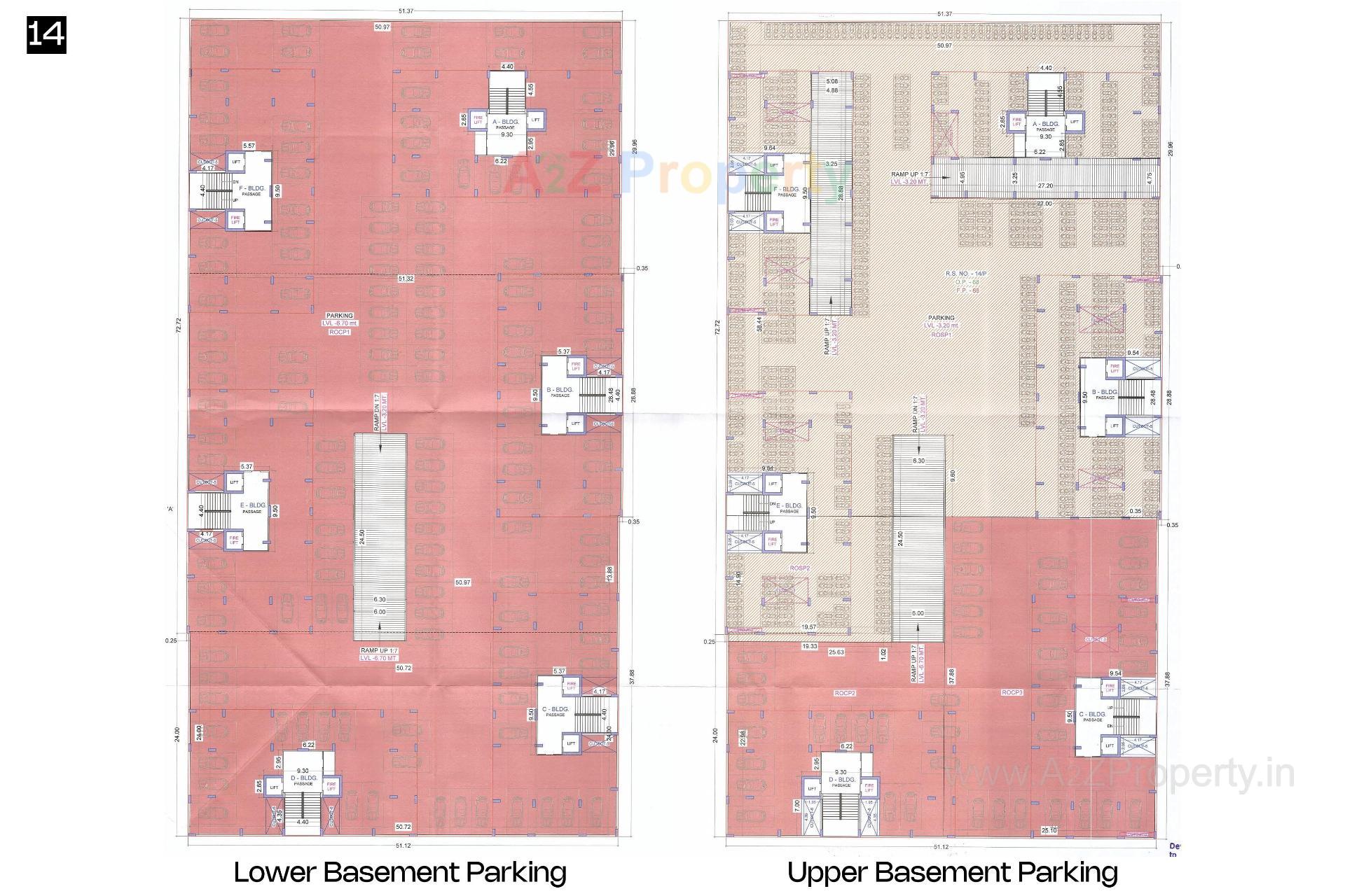 Layout of real estate project Raghuvir Spelito located at Magdalla, Surat, Gujarat