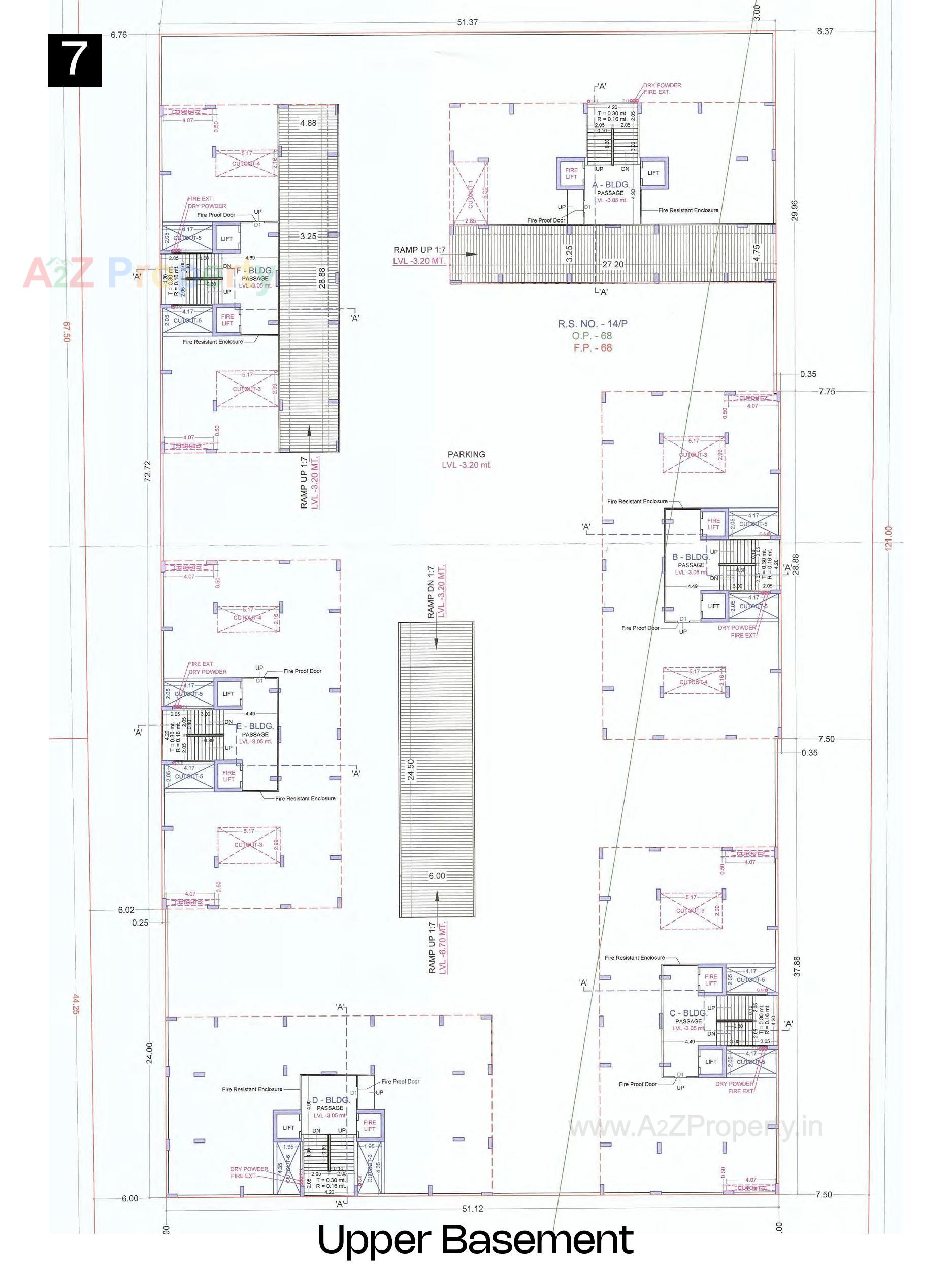 Layout of real estate project Raghuvir Spelito located at Magdalla, Surat, Gujarat