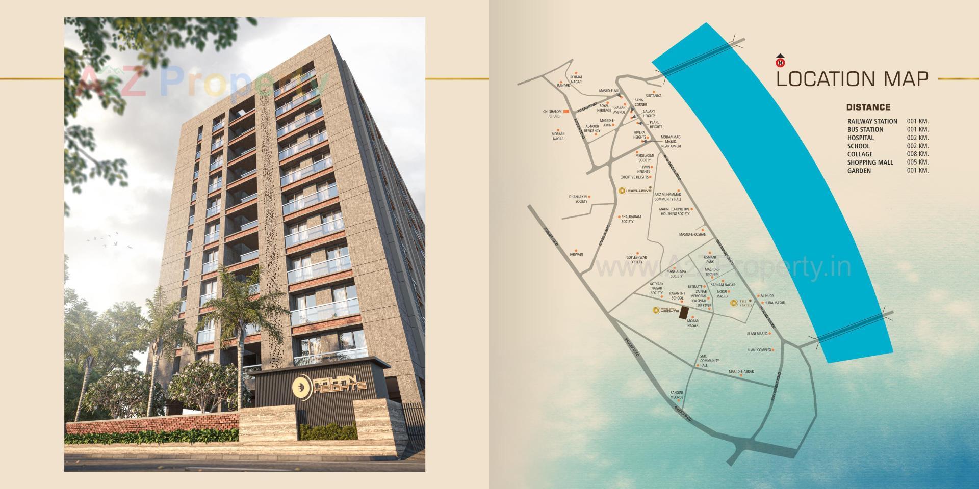  of real estate project Raihan Heights located at Adajan, Surat, Gujarat