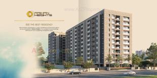 Elevation of real estate project Raihan Heights located at Adajan, Surat, Gujarat