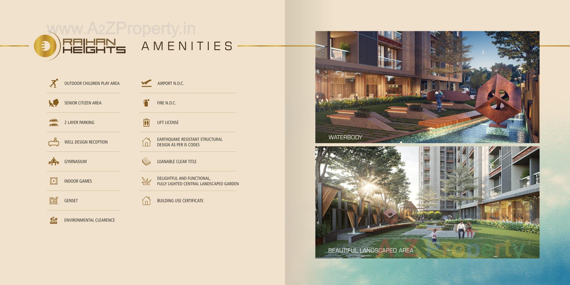  of real estate project Raihan Heights located at Adajan, Surat, Gujarat