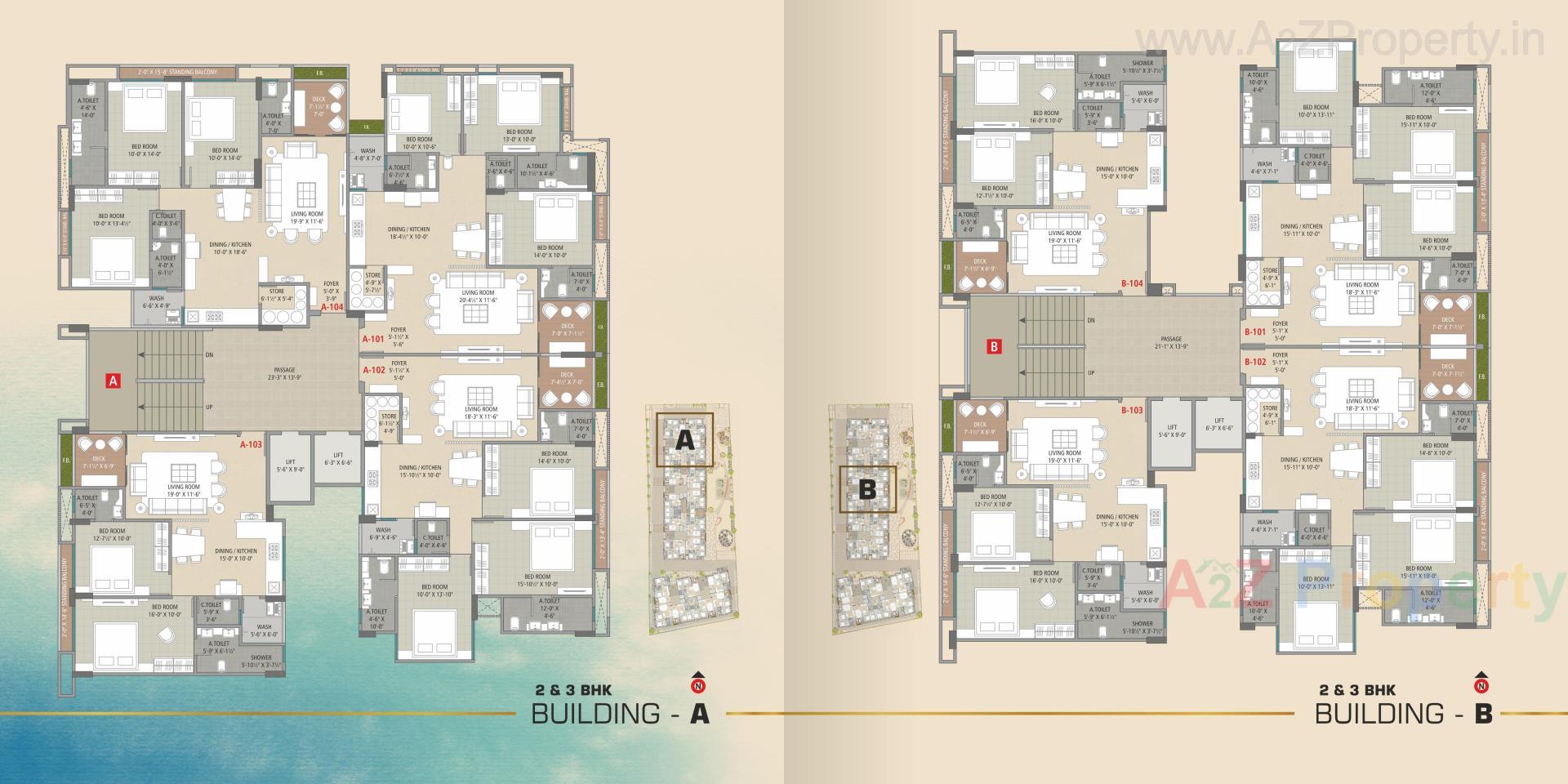 Layout of real estate project Raihan Heights located at Adajan, Surat, Gujarat