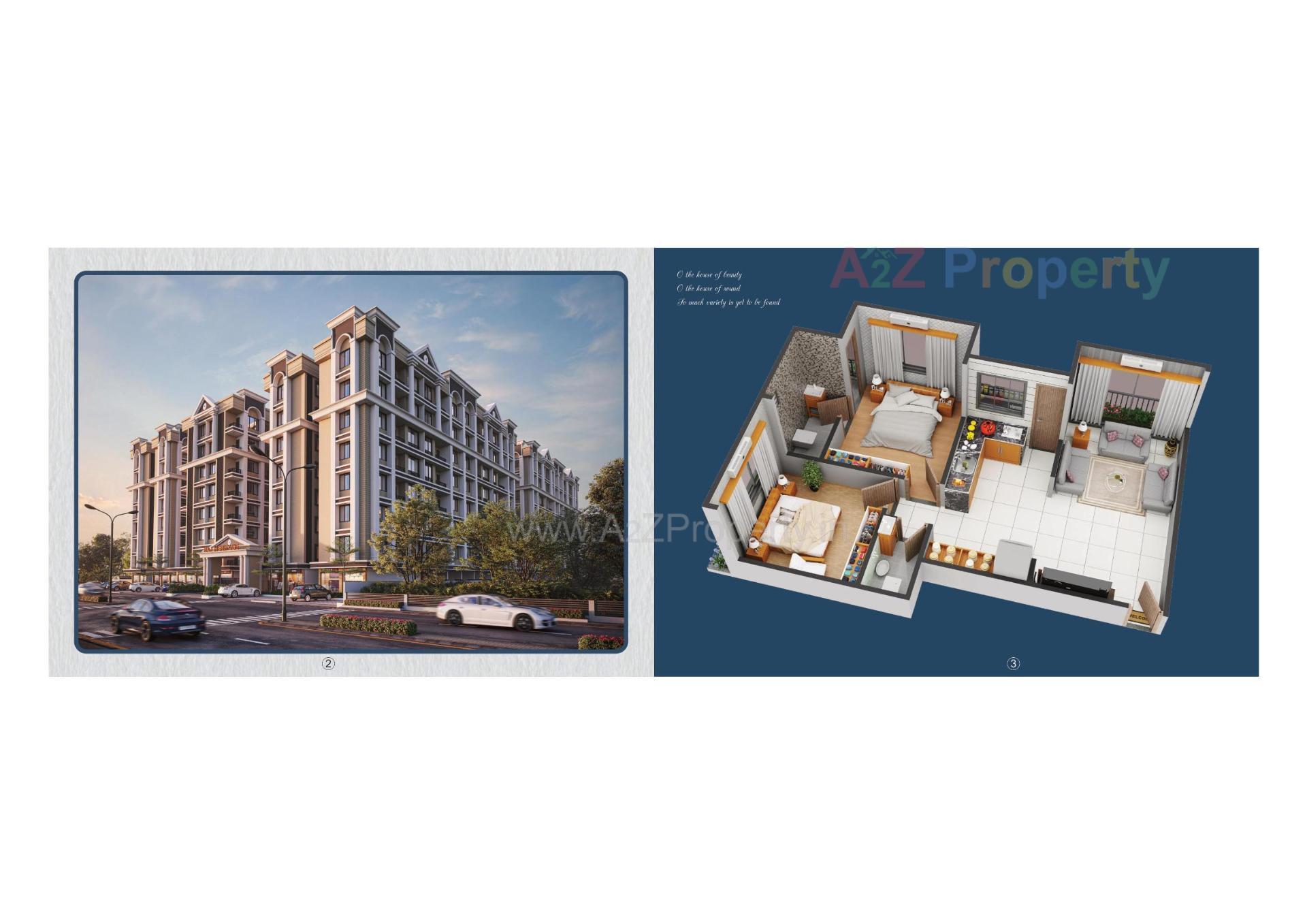 Layout of real estate project Raj Heritage located at Godadara, Surat, Gujarat