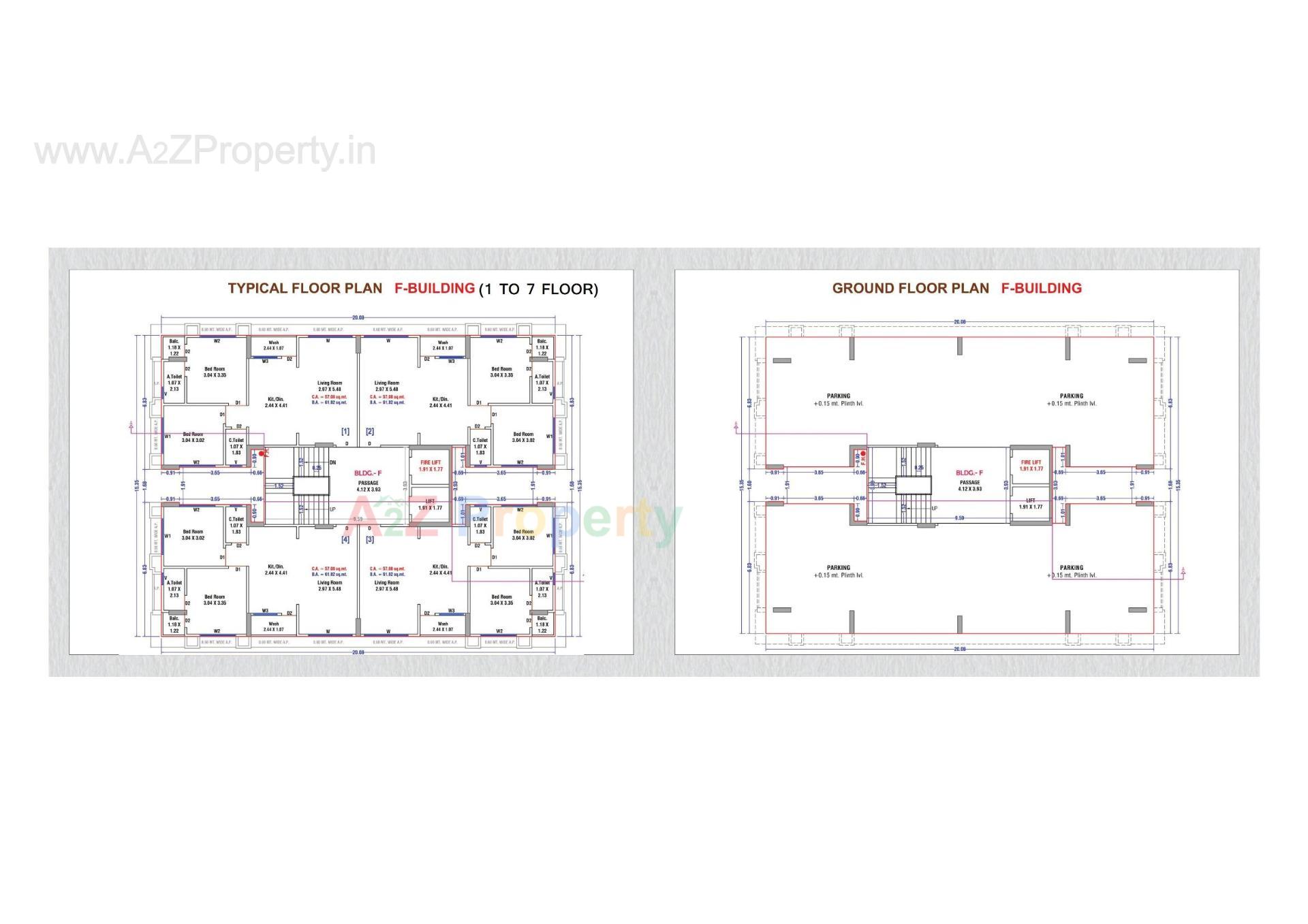 Layout of real estate project Raj Heritage located at Godadara, Surat, Gujarat