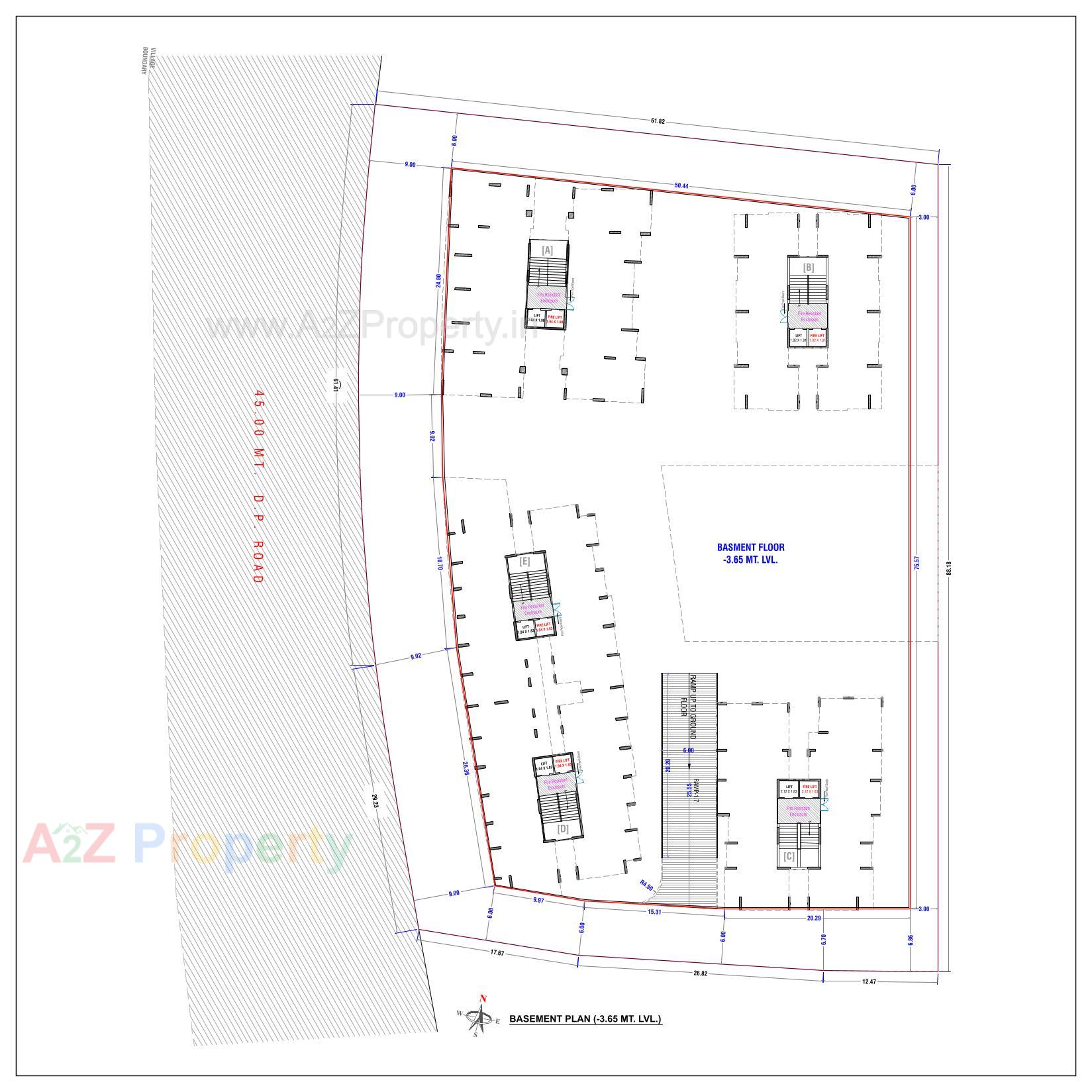 Layout of real estate project Raj Luxuria located at Devadh, Surat, Gujarat