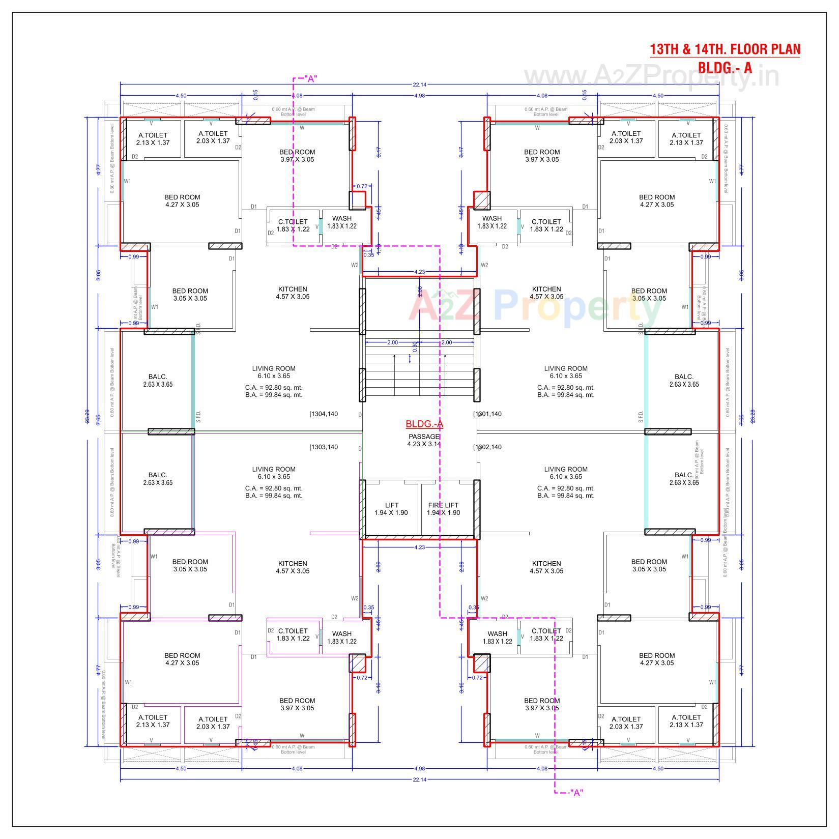 Layout of real estate project Raj Luxuria located at Devadh, Surat, Gujarat