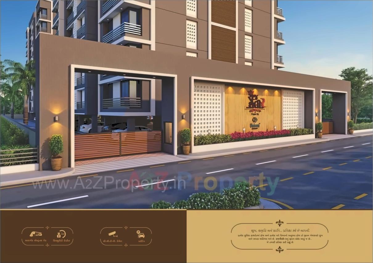 3D Elevation of real estate project Raj Shailee located at Varachha, Surat, Gujarat
