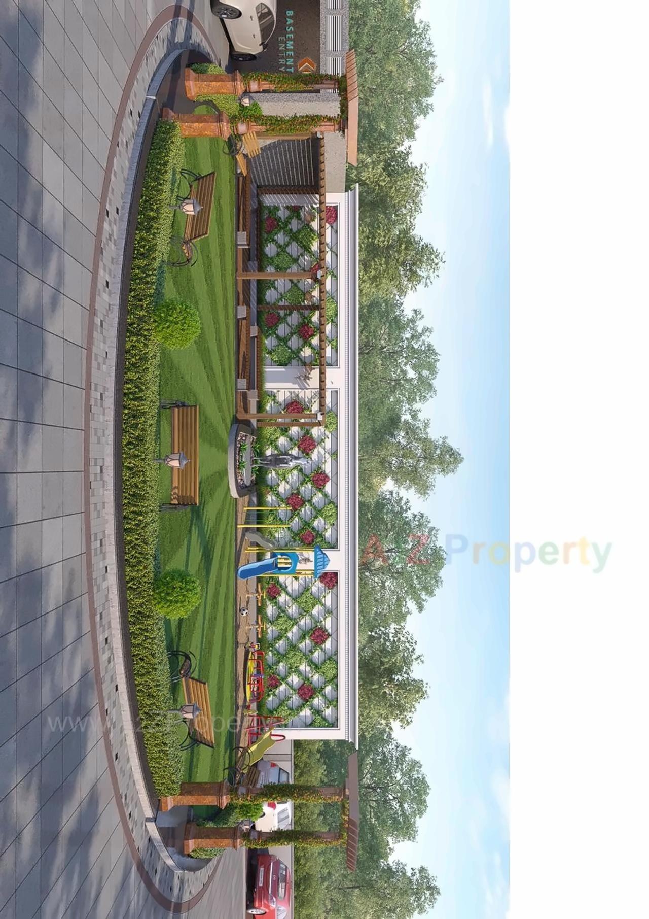 3D Elevation of real estate project Raj Victoria located at Godadara, Surat, Gujarat