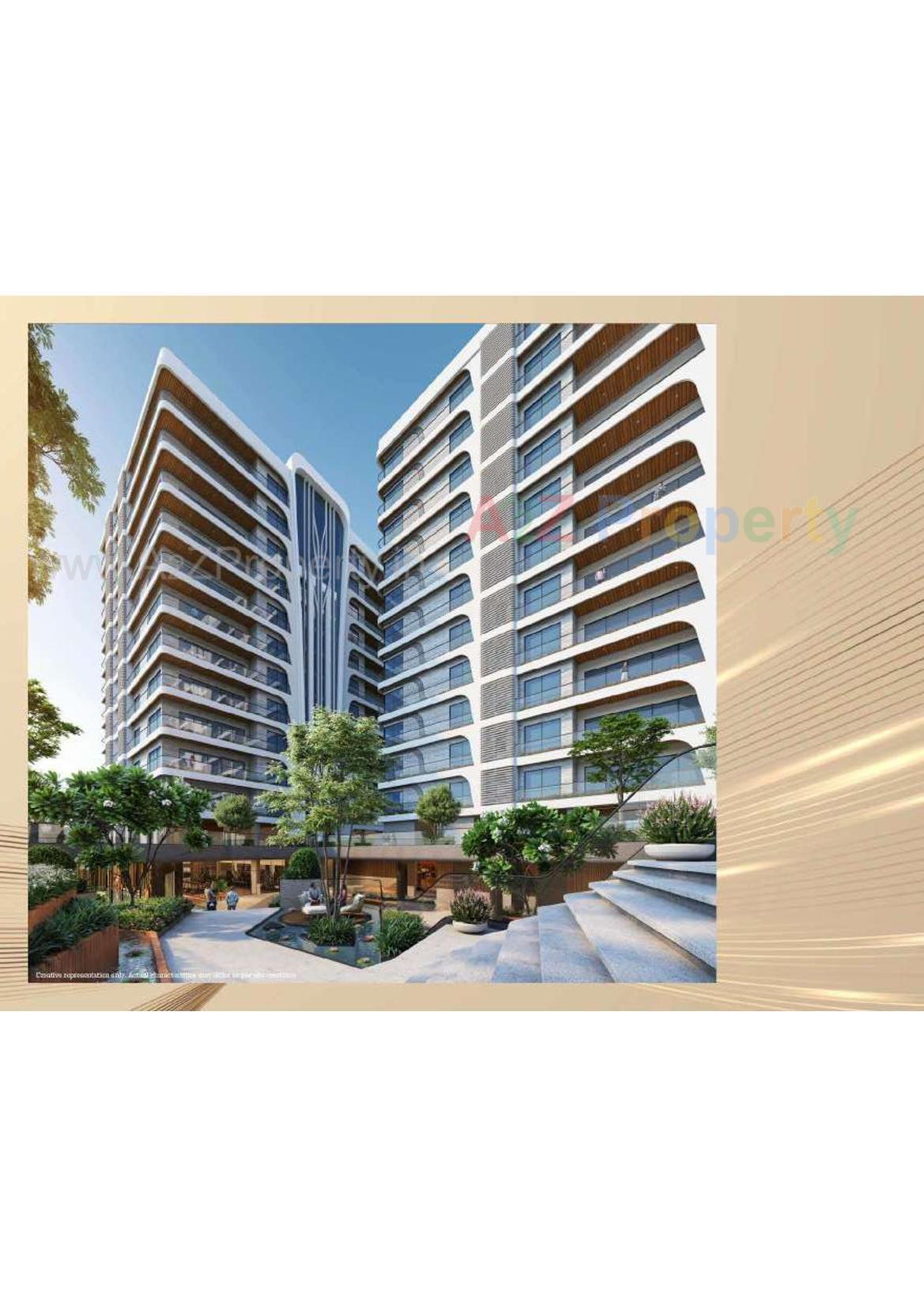 3D Elevation of real estate project Rajhans Altezza located at Vesu, Surat, Gujarat