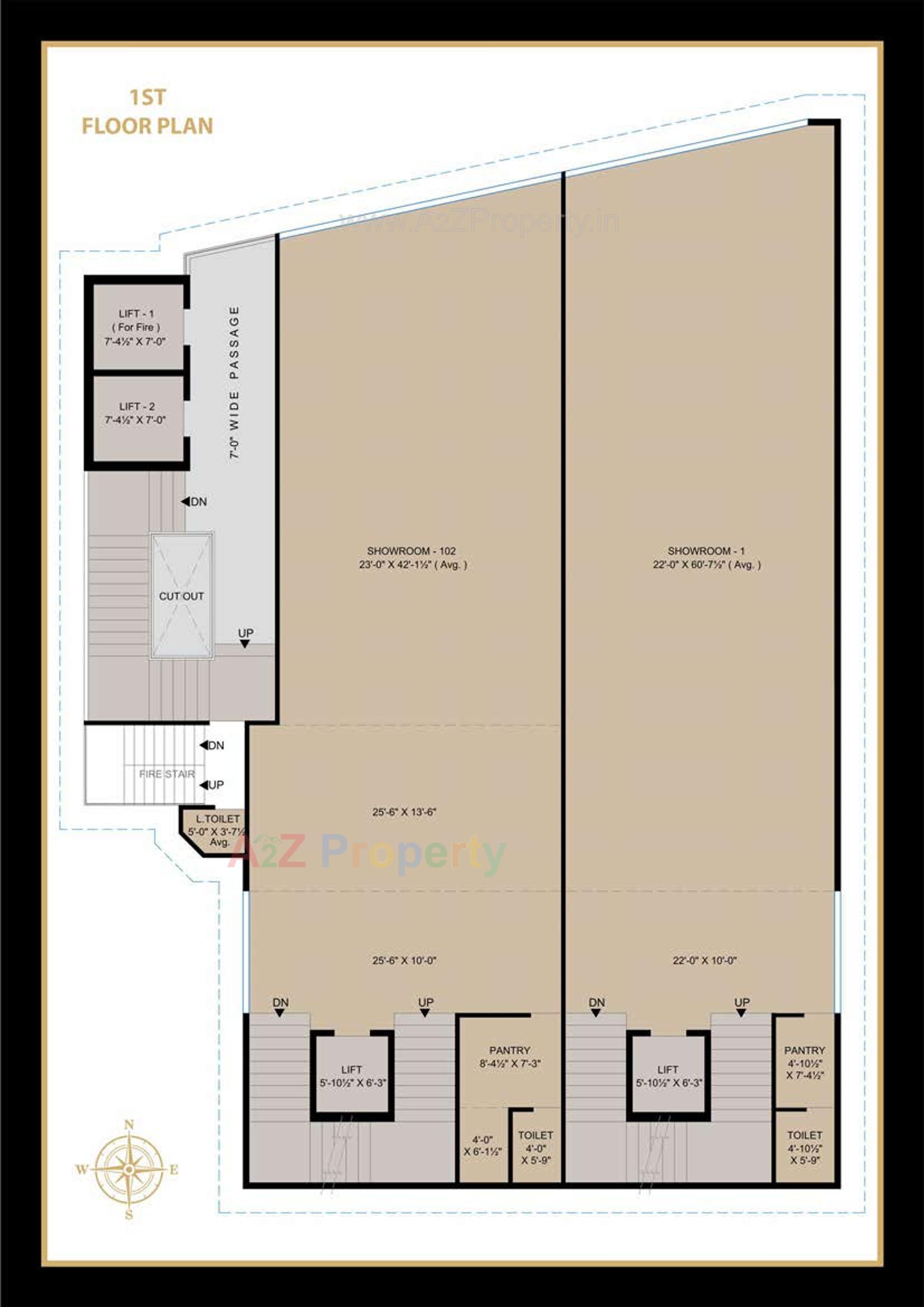 Layout of real estate project Rajhans Aron located at Athwa, Surat, Gujarat