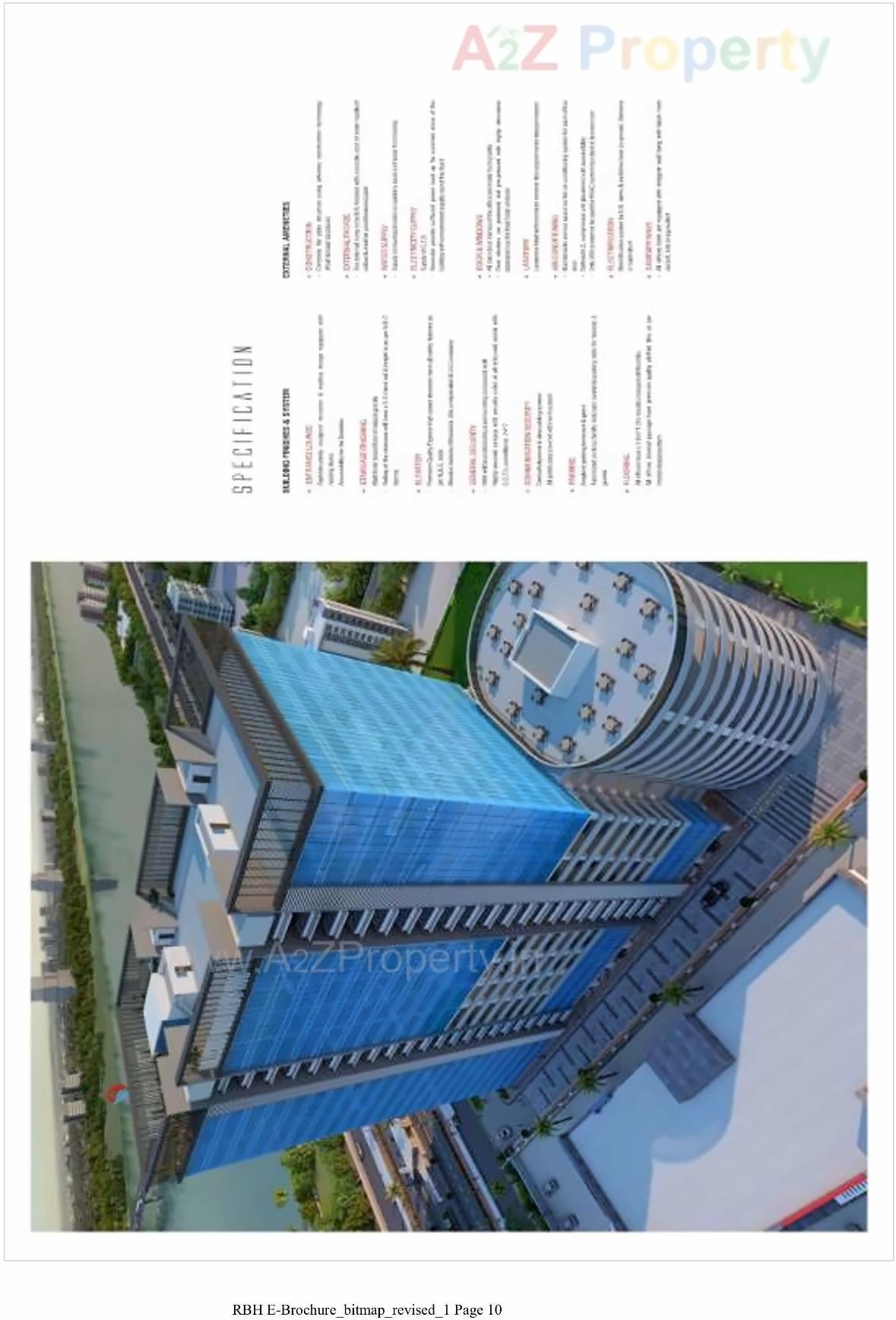 Layout of real estate project Rajhans Business Hub located at Pal, Surat, Gujarat