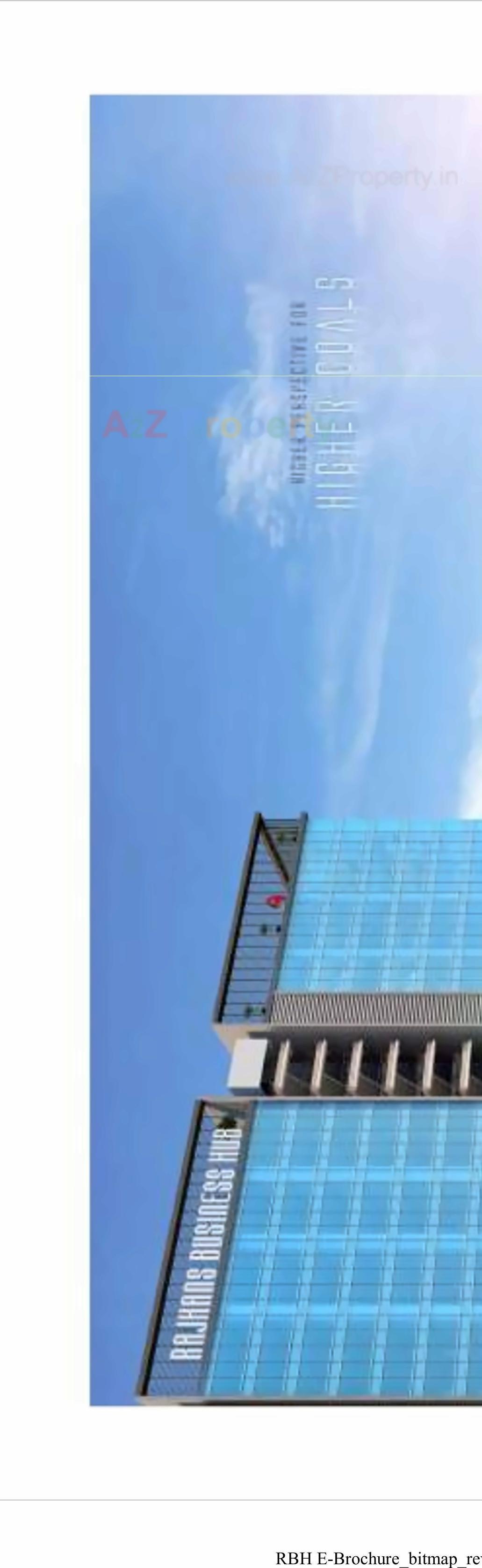 3D Elevation of real estate project Rajhans Business Hub located at Pal, Surat, Gujarat