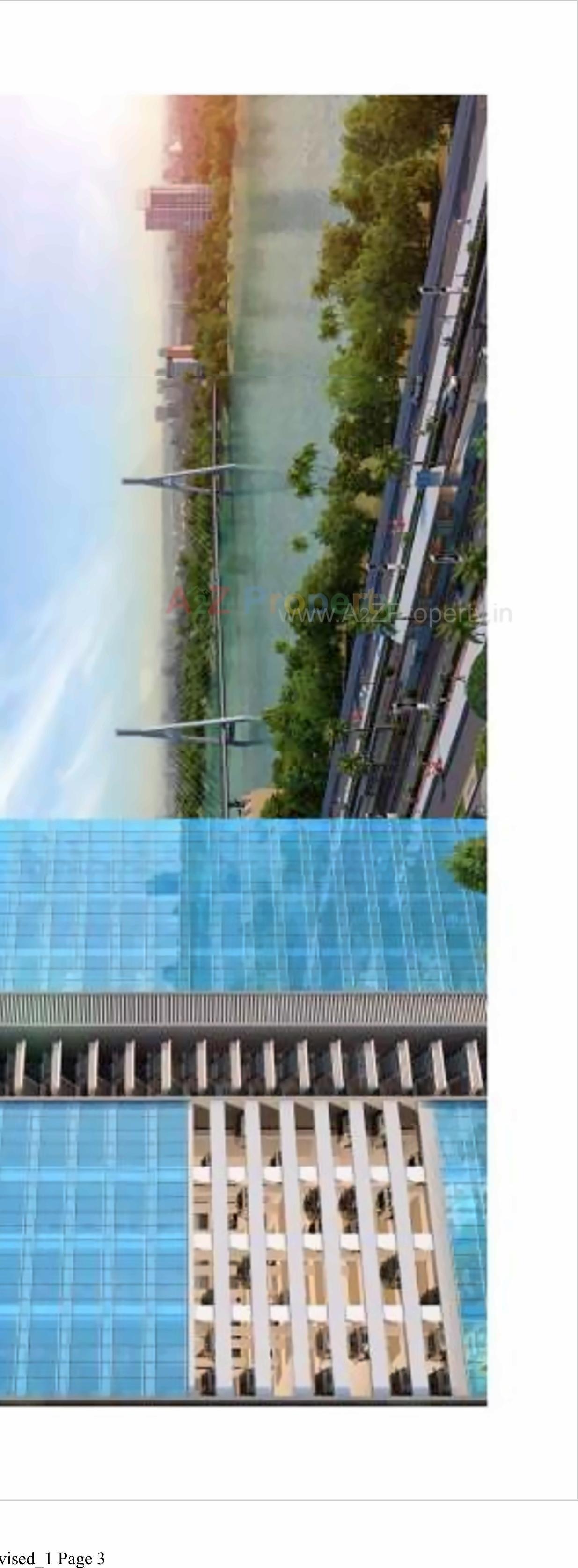 3D Elevation of real estate project Rajhans Business Hub located at Pal, Surat, Gujarat