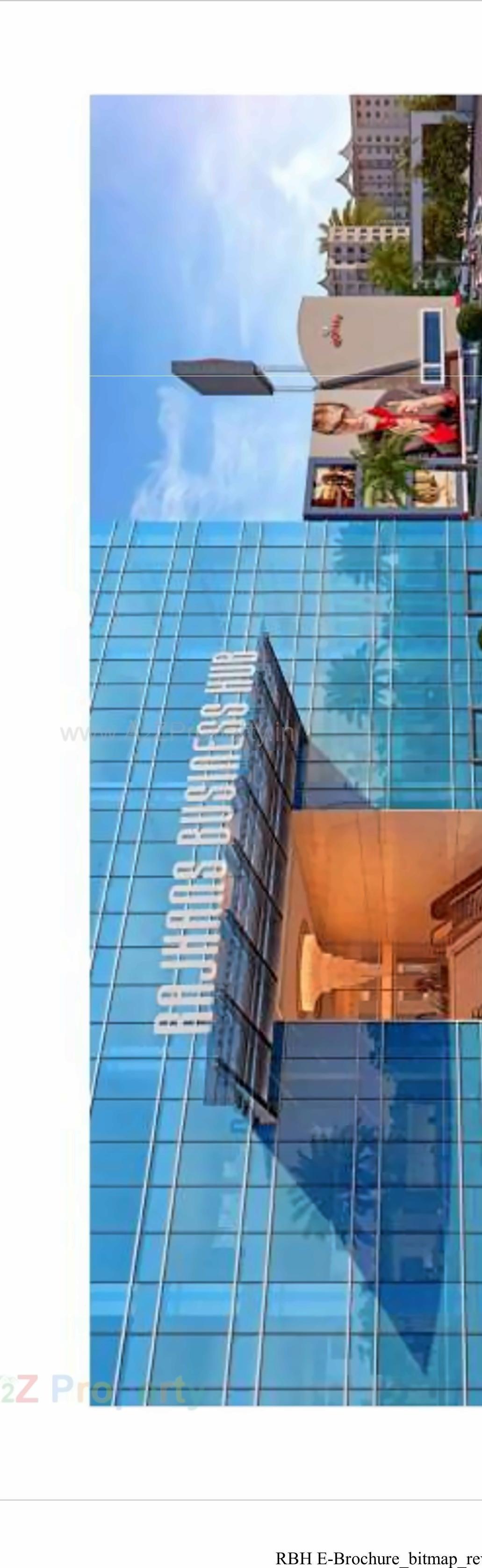 3D Elevation of real estate project Rajhans Business Hub located at Pal, Surat, Gujarat