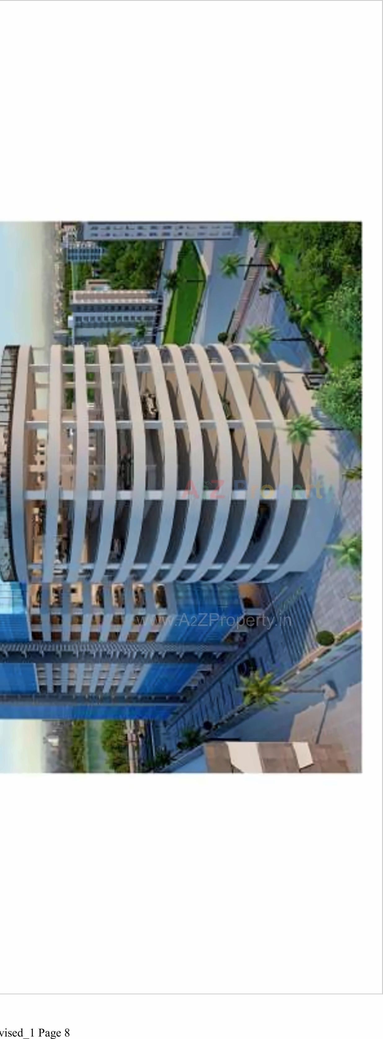 3D Elevation of real estate project Rajhans Business Hub located at Pal, Surat, Gujarat