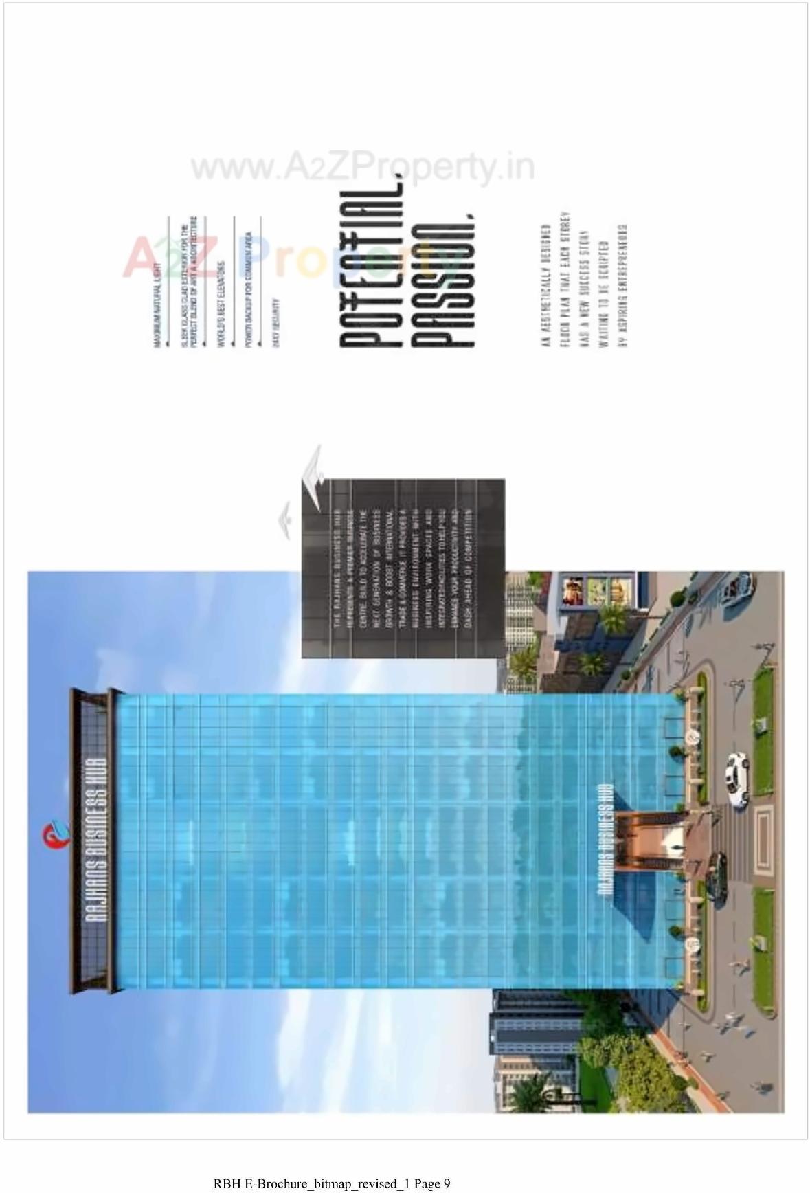 Layout of real estate project Rajhans Business Hub located at Pal, Surat, Gujarat
