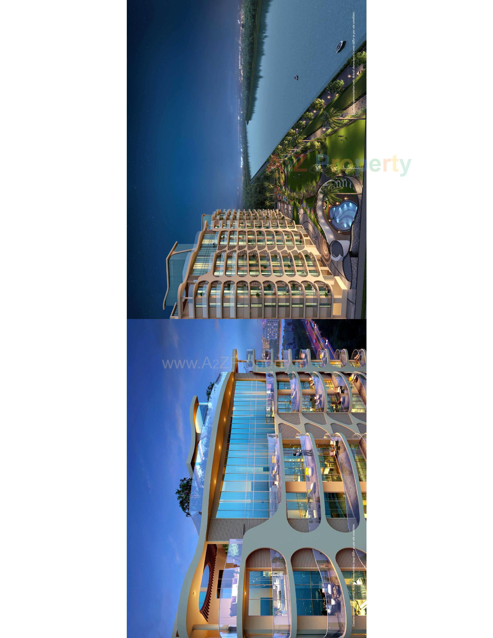 3D Elevation of real estate project Rajhans Cornello located at Piplod, Surat, Gujarat