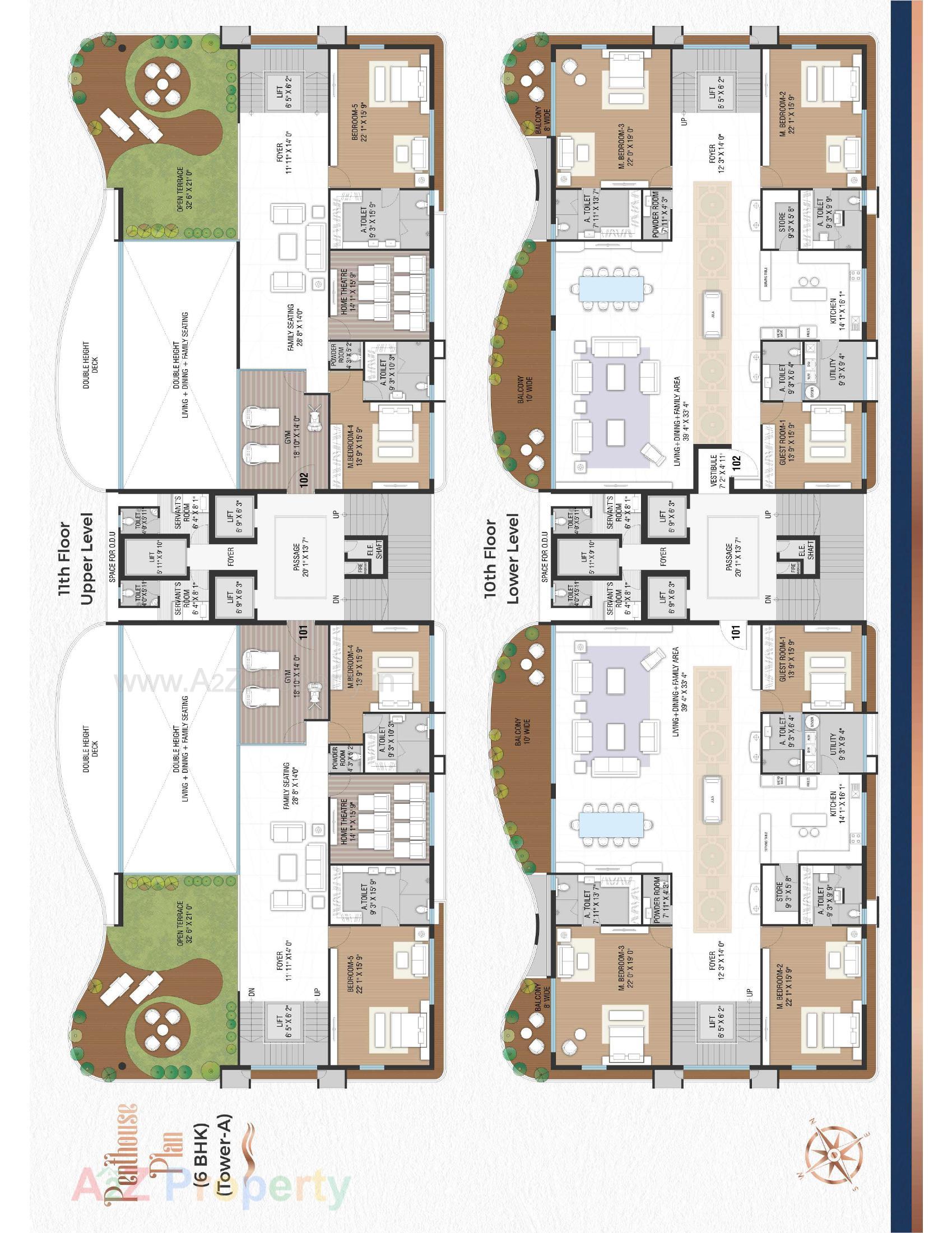 Layout of real estate project Rajhans Cornello located at Piplod, Surat, Gujarat