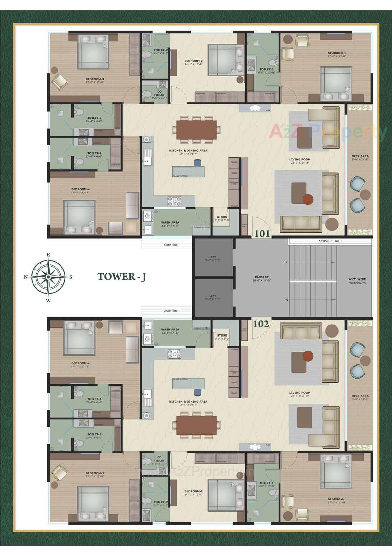 Layout of real estate project Rajhans Cremona located at Vesu, Surat, Gujarat