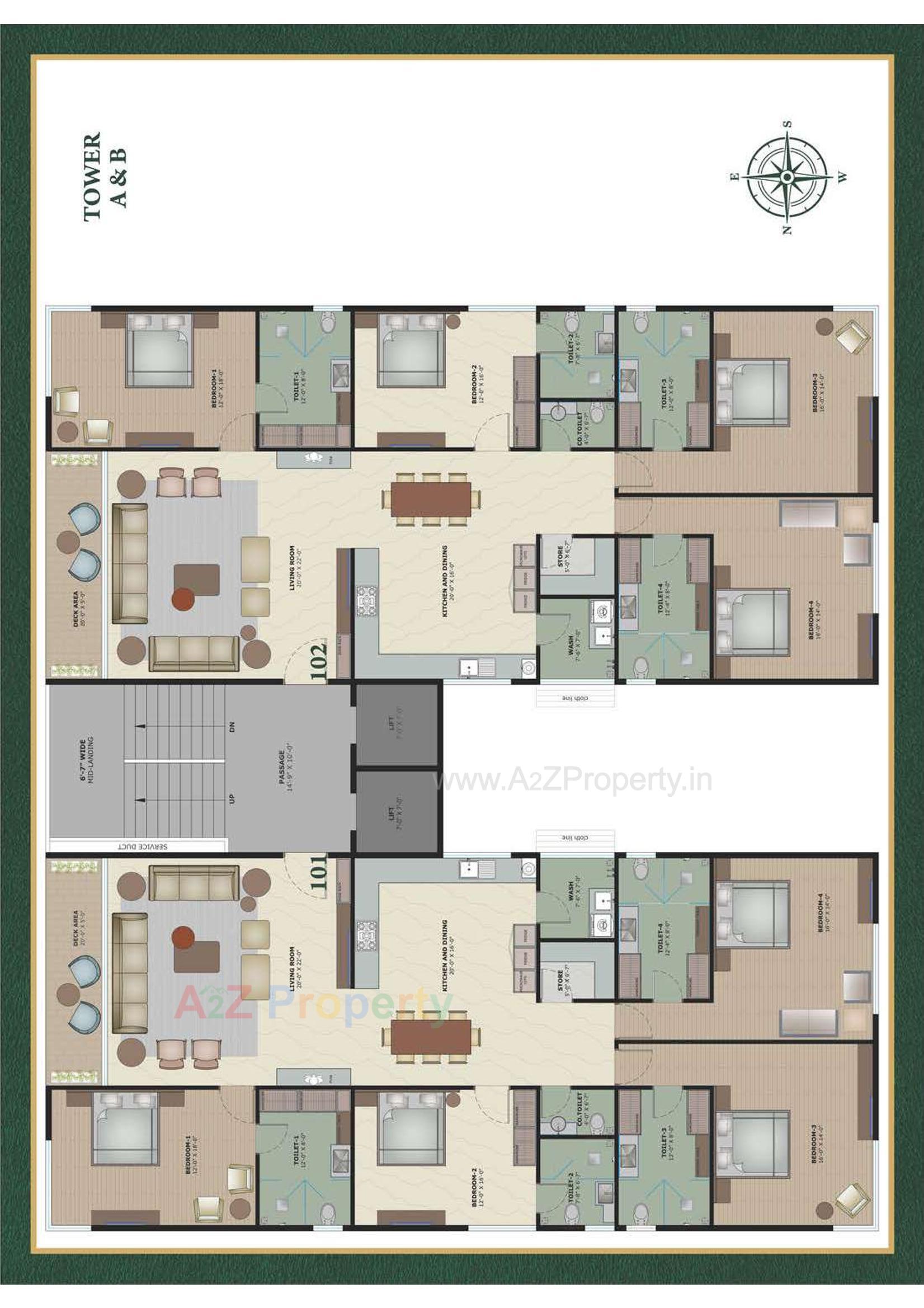 Layout of real estate project Rajhans Cremona located at Vesu, Surat, Gujarat