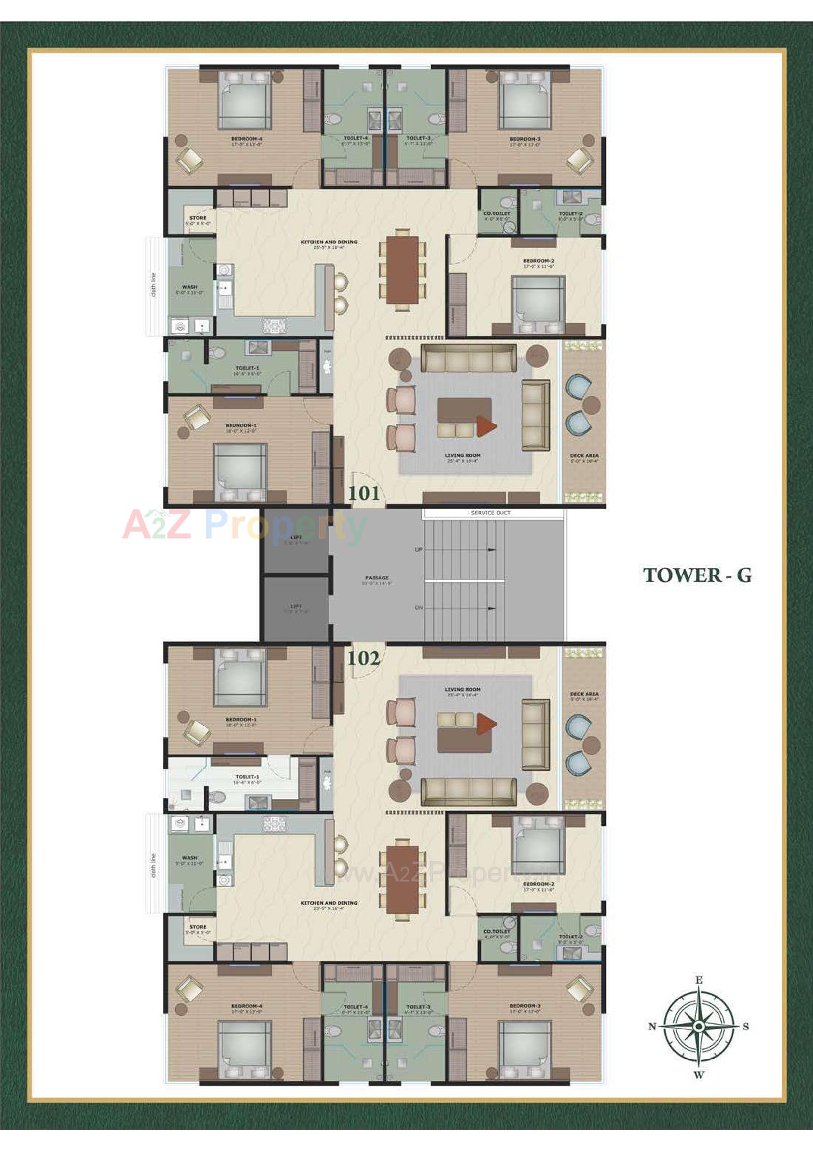 Layout of real estate project Rajhans Cremona located at Vesu, Surat, Gujarat