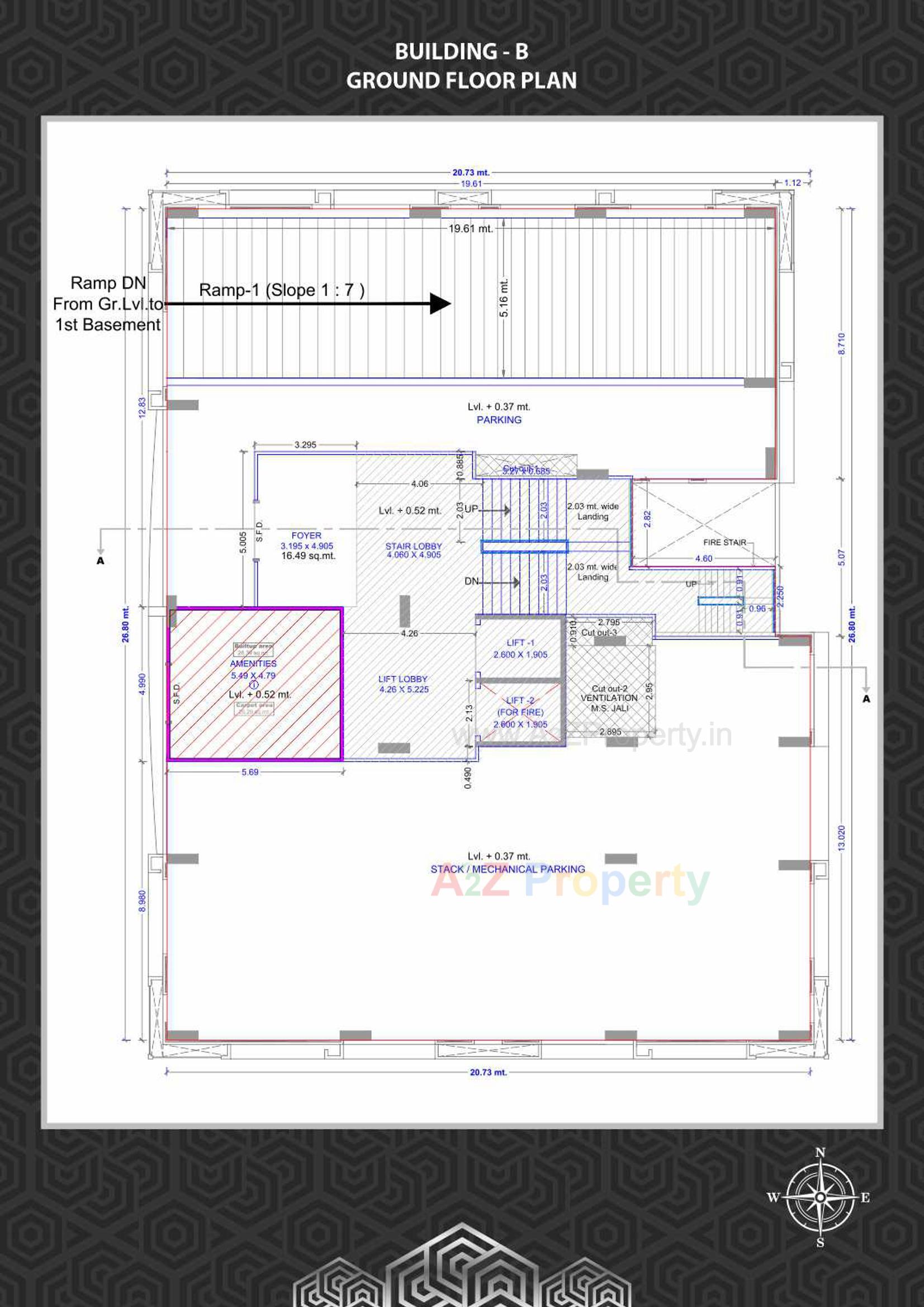 Layout of real estate project Rajhans Creston located at Rander, Surat, Gujarat