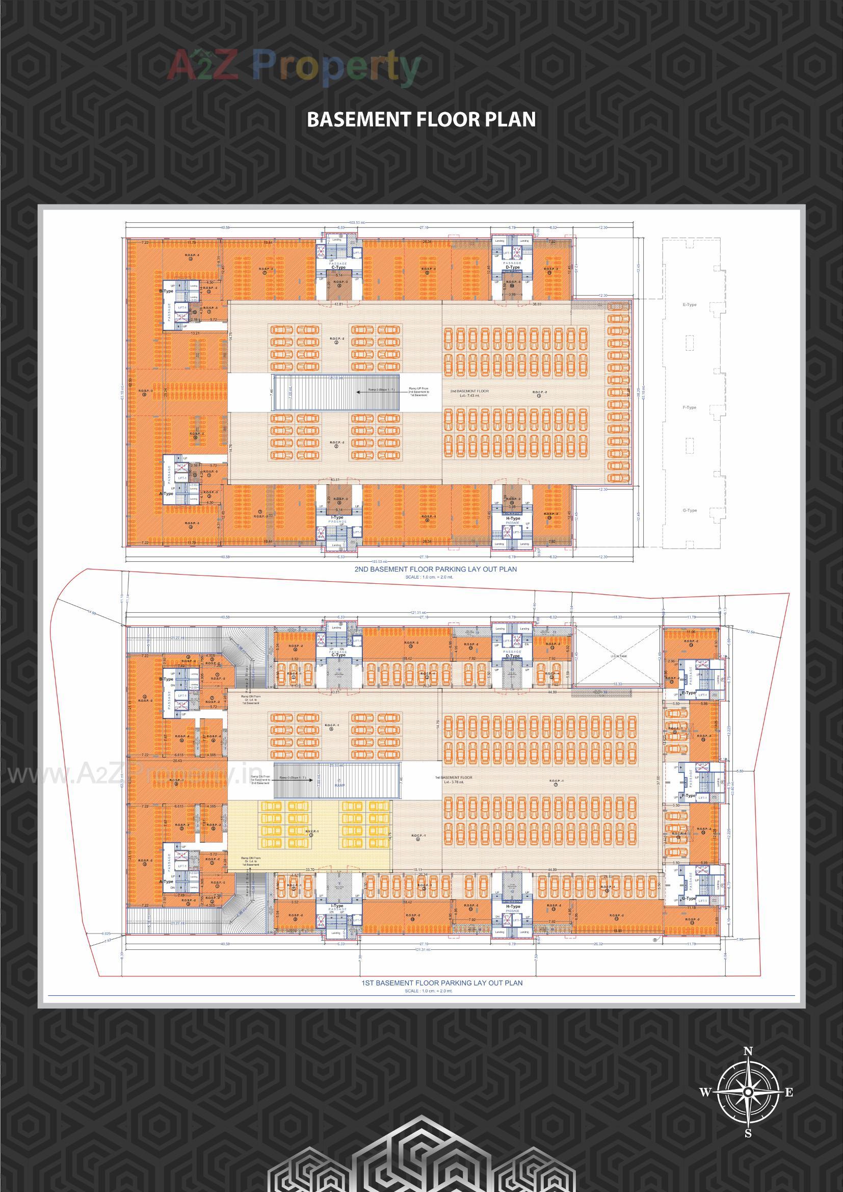 Layout of real estate project Rajhans Creston located at Rander, Surat, Gujarat