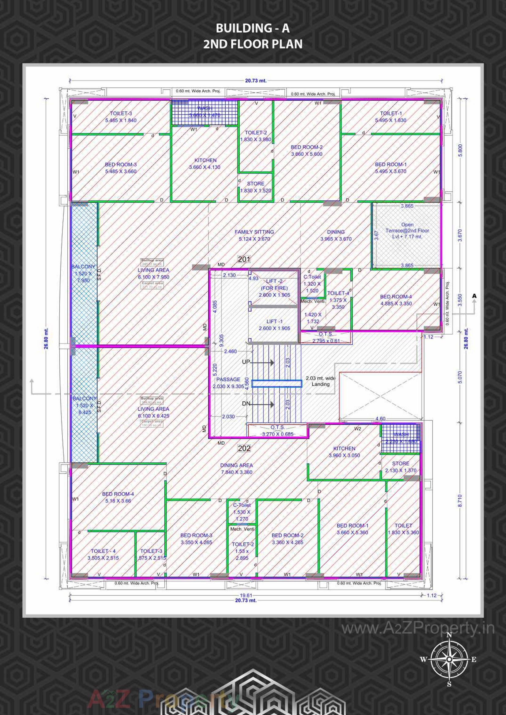 Layout of real estate project Rajhans Creston located at Rander, Surat, Gujarat