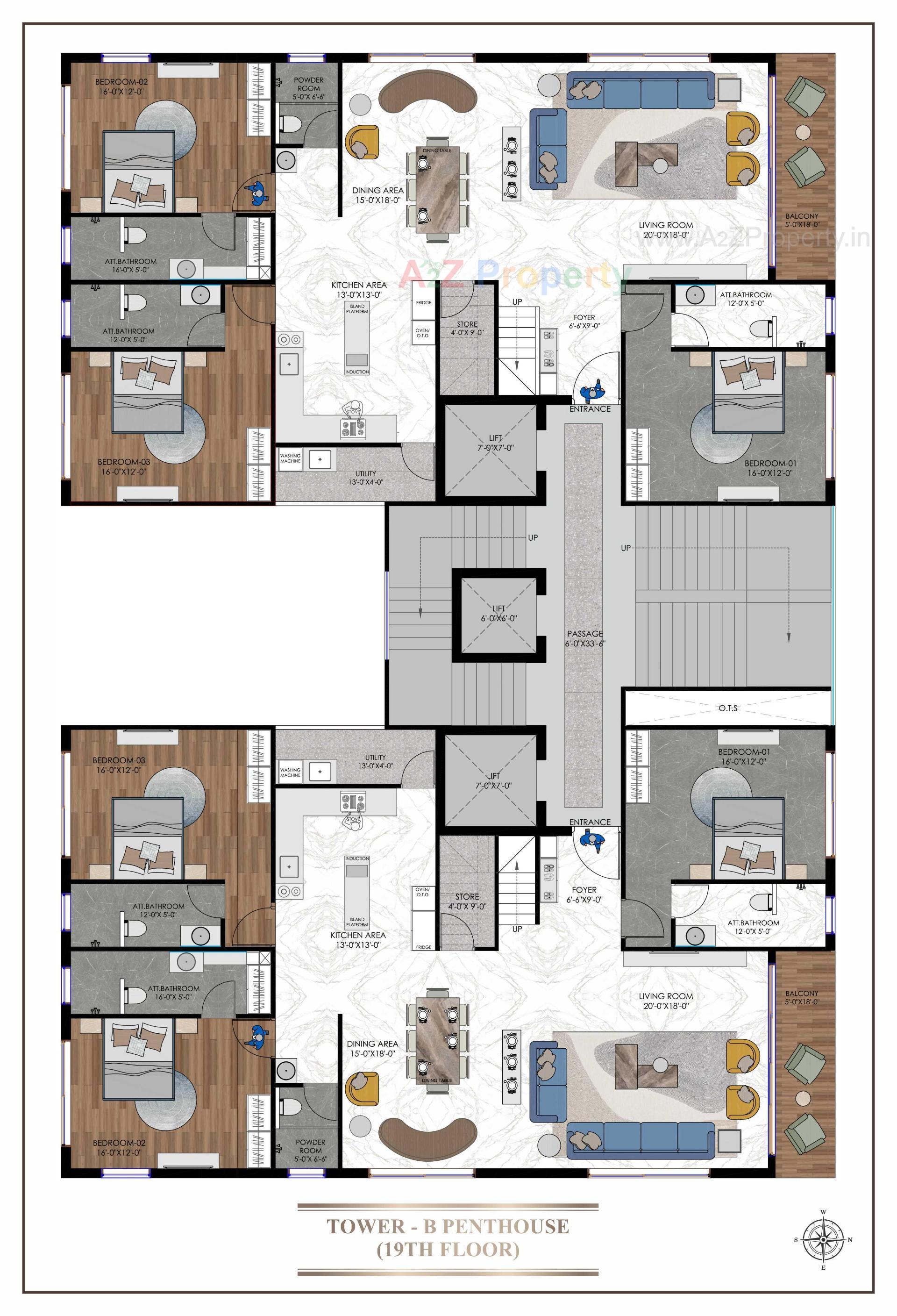 Layout of real estate project Rajhans Eronzza located at Surat, Surat, Gujarat