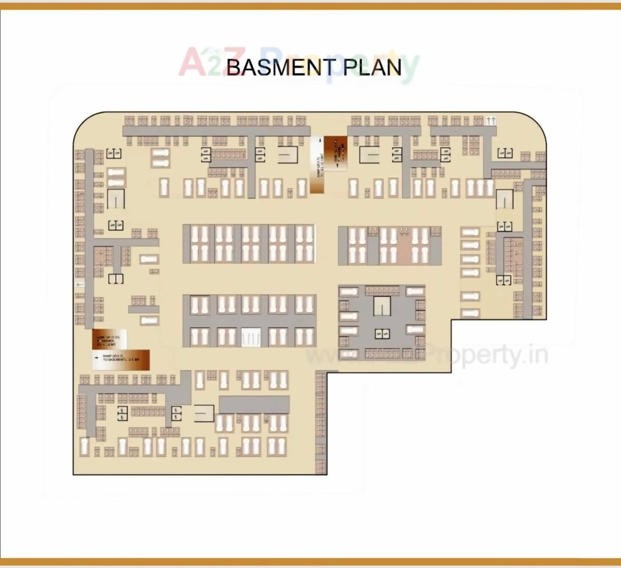 Layout of real estate project Rajhans Gold Residency located at Jahangir-pura, Surat, Gujarat