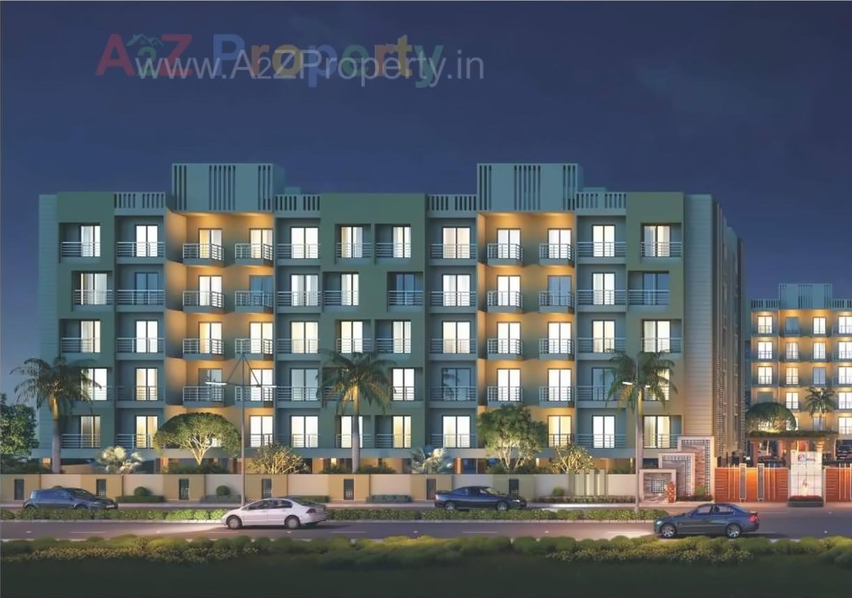 3D Elevation of real estate project Rajhans Platinum Residency located at Surat, Surat, Gujarat