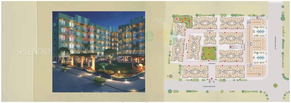 Layout of real estate project Rajhans Platinum Residency located at Surat, Surat, Gujarat