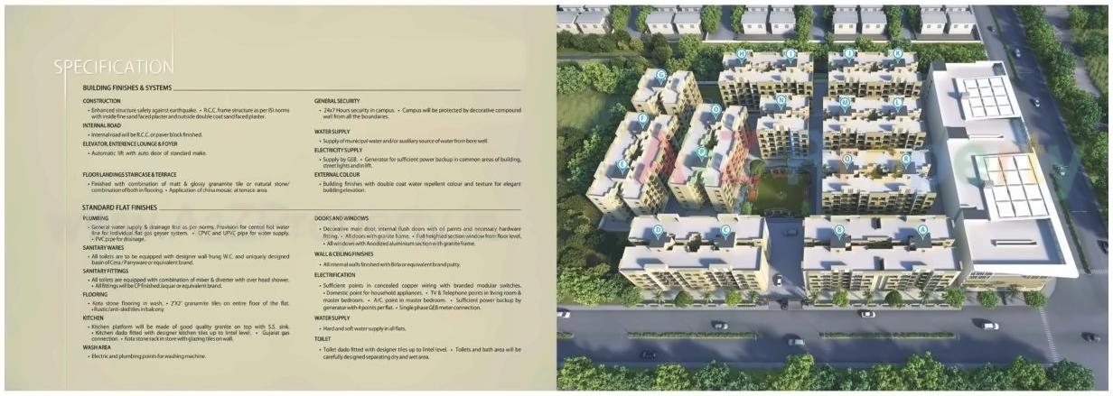  of real estate project Rajhans Platinum Residency located at Surat, Surat, Gujarat