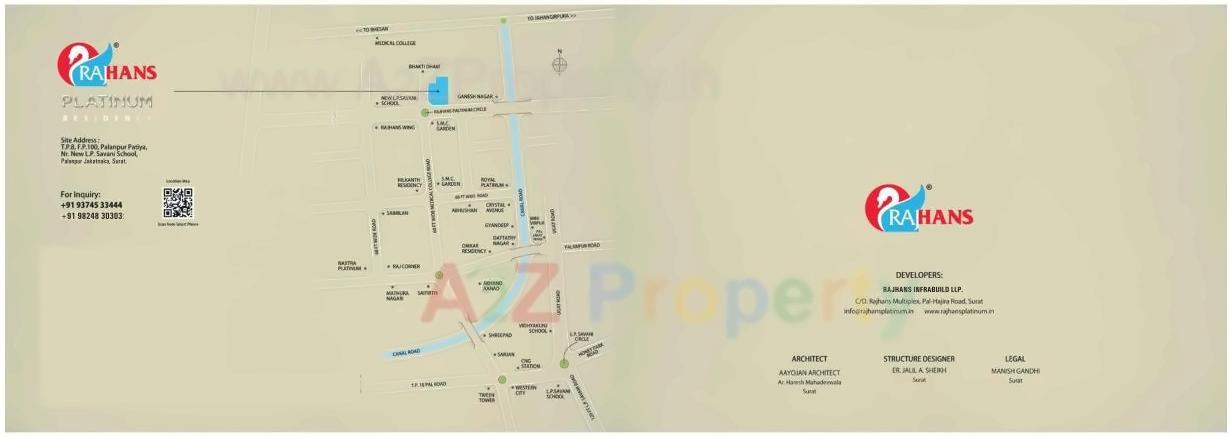  of real estate project Rajhans Platinum Residency located at Surat, Surat, Gujarat