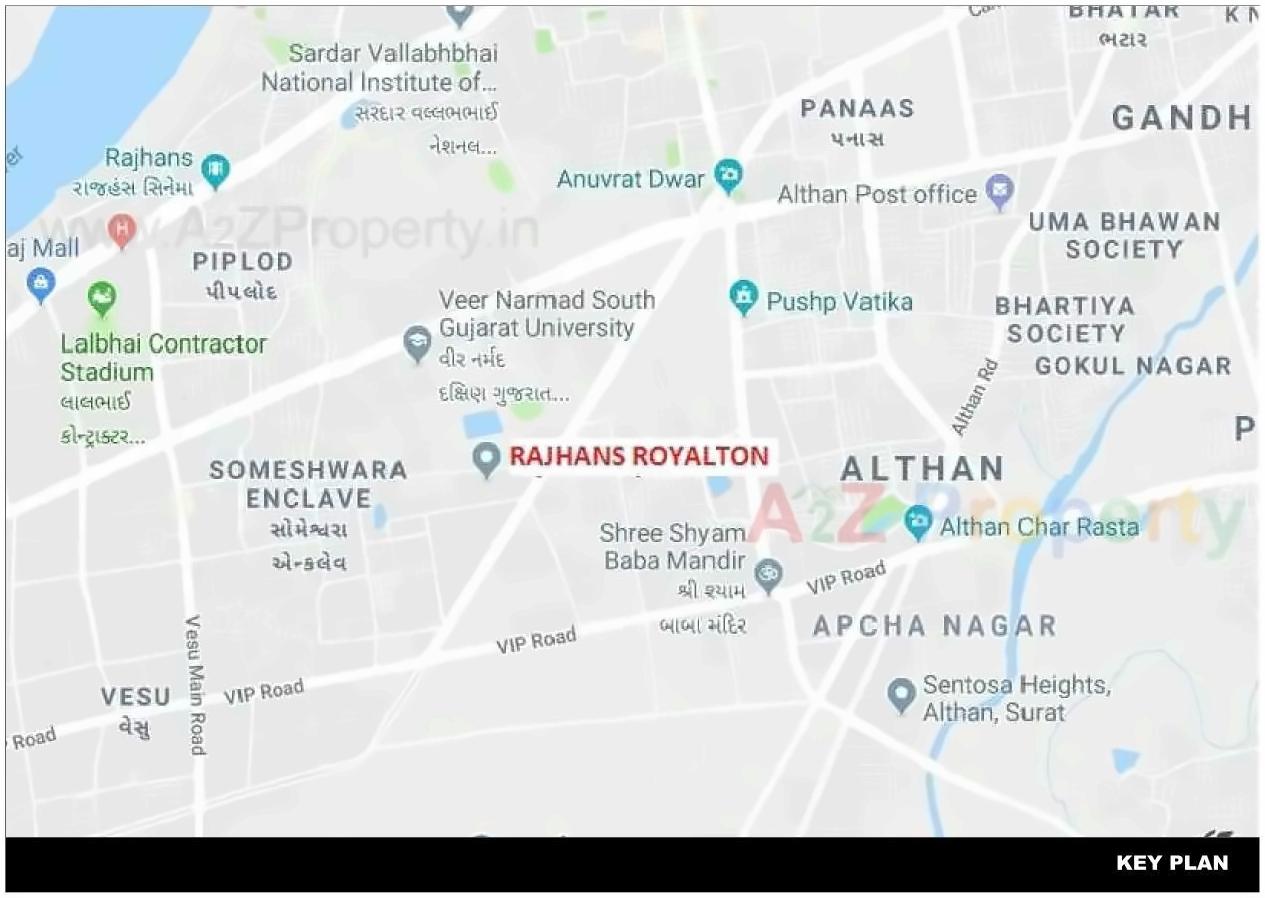  of real estate project Rajhans Royalton located at Vesu, Surat, Gujarat
